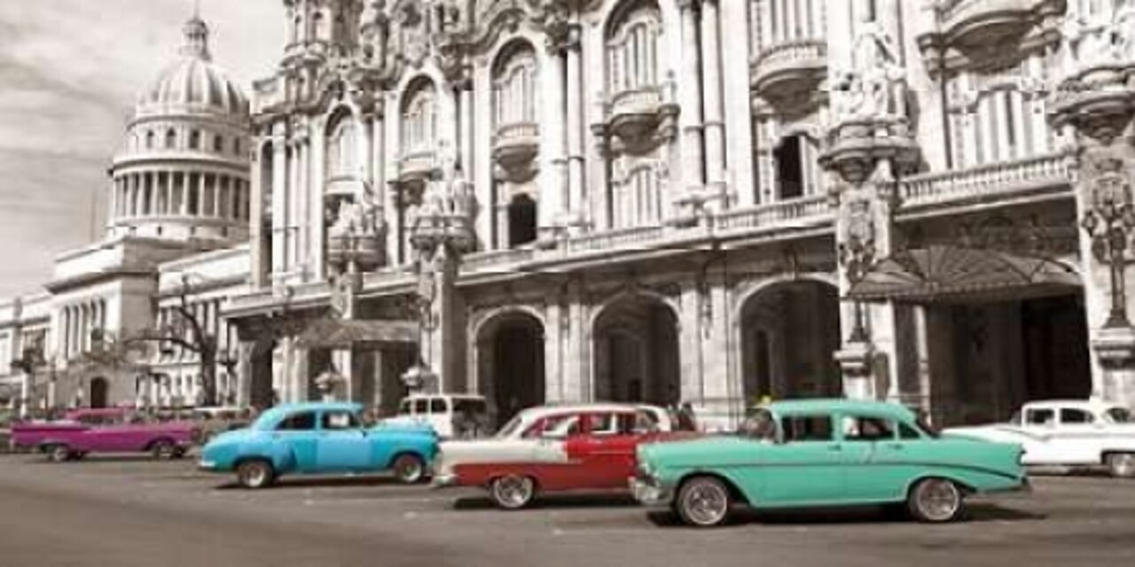 Vintage American cars in Havana, Cuba Poster Print by Anonymous - Item # VARPDX2AP3298